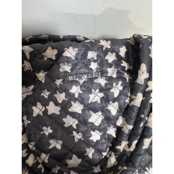 MZ Wallace Medium Metro Tote Quilted All Over Star Print bag Rare - Picture 6 of 13